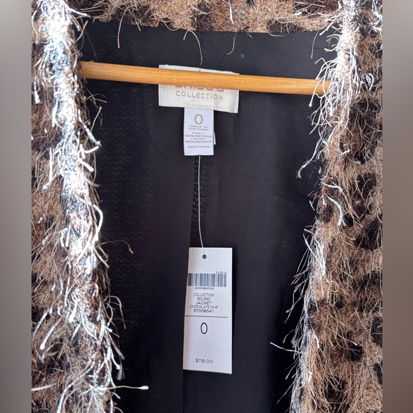 NWT Chico’s Leopard Bolero Jacket Size Chico’s 0 - Picture 2 of 9